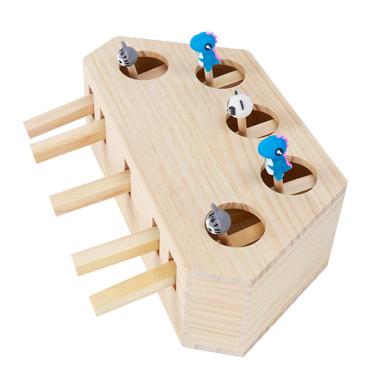 Meowblu™ Wooden Whack-a-Mole Cat Toys