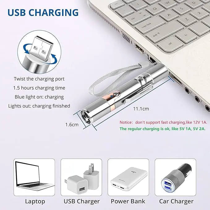 Meowblu™ Interactive USB Rechargeable Cat Toy with Multiple Modes