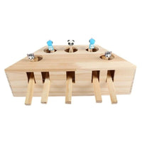 Meowblu™ Wooden Whack-a-Mole Cat Toys
