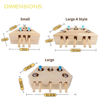 Meowblu™ Wooden Whack-a-Mole Cat Toys