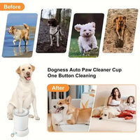 Meowblu™ Pet Feet Washer Electrical Pet Paw Cleaner Automatic Pet Foot Cleaning Cup Portable Quick Low Noise Dog Cat Paw Cleaner - LAMGOOL