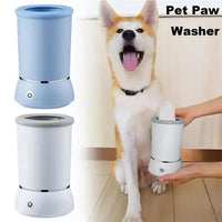 Meowblu™ Pet Feet Washer Electrical Pet Paw Cleaner Automatic Pet Foot Cleaning Cup Portable Quick Low Noise Dog Cat Paw Cleaner - LAMGOOL