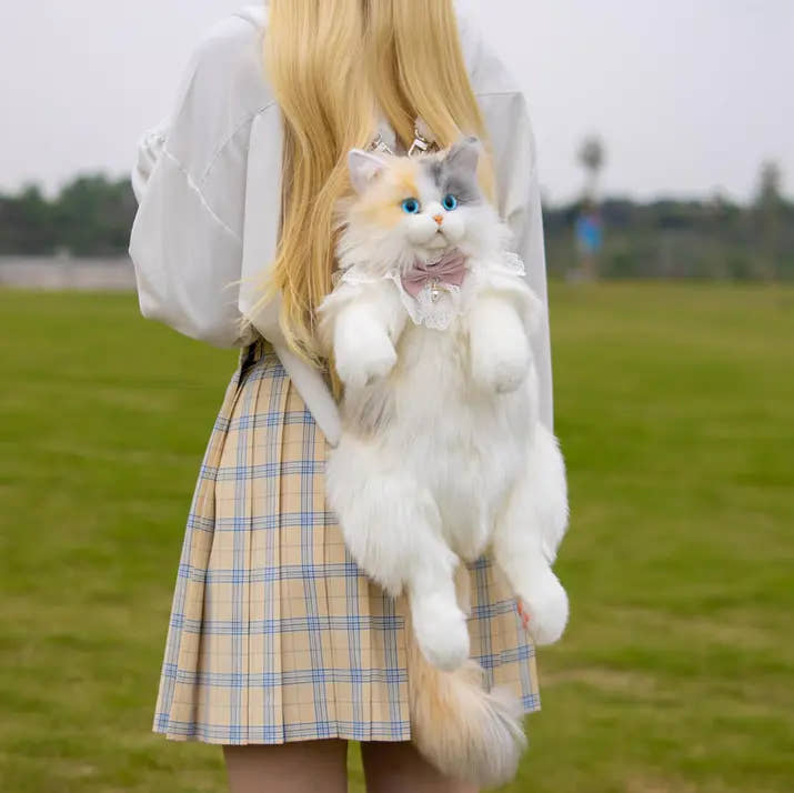 Meowblu™ Cat Shaped Plush Backpack