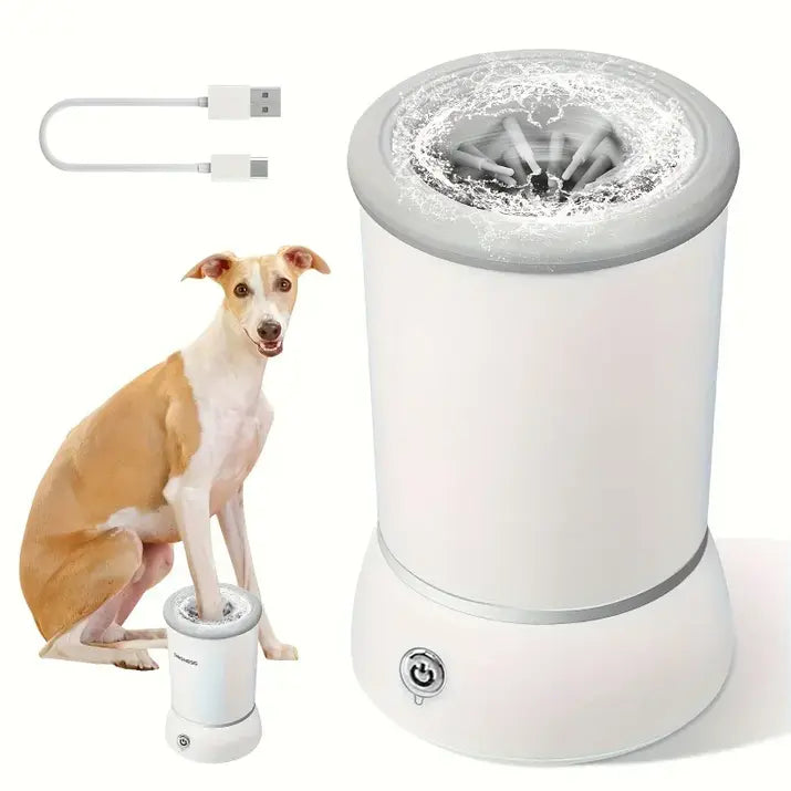 Meowblu™ Pet Feet Washer Electrical Pet Paw Cleaner Automatic Pet Foot Cleaning Cup Portable Quick Low Noise Dog Cat Paw Cleaner - LAMGOOL